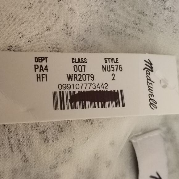 NWT Puff-Sleeve V-Neck Midi Dress Floral Print Midi Length Women’s Size 2 NU576 - Picture 6 of 7